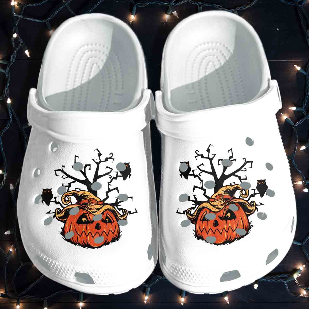 Pumpkin Witch Hat Shoes Clog  Halloween Crocs Clog Crocband Clog Birthday Gift For Boy Girl